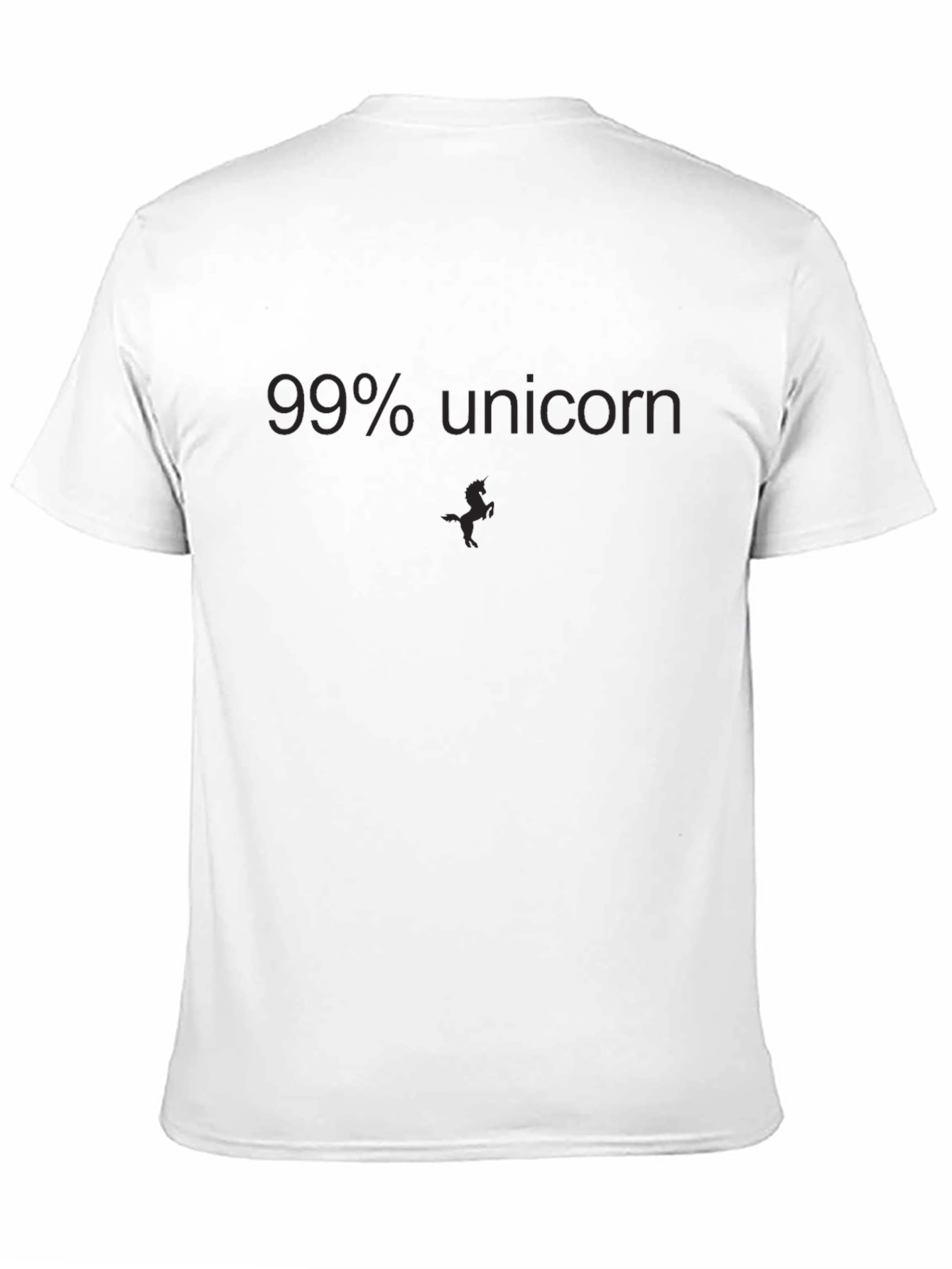 99% Unicorn Graphic T-Shirt - Black