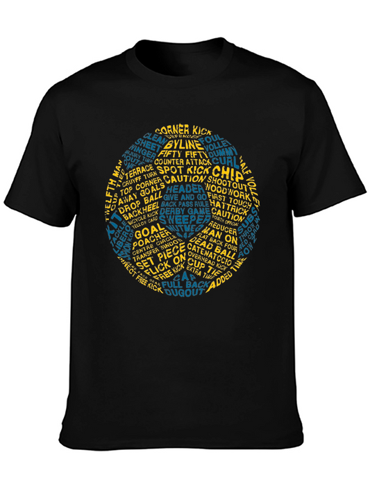 Soccer Word Art T-Shirt - Novelty Graphic Tee
