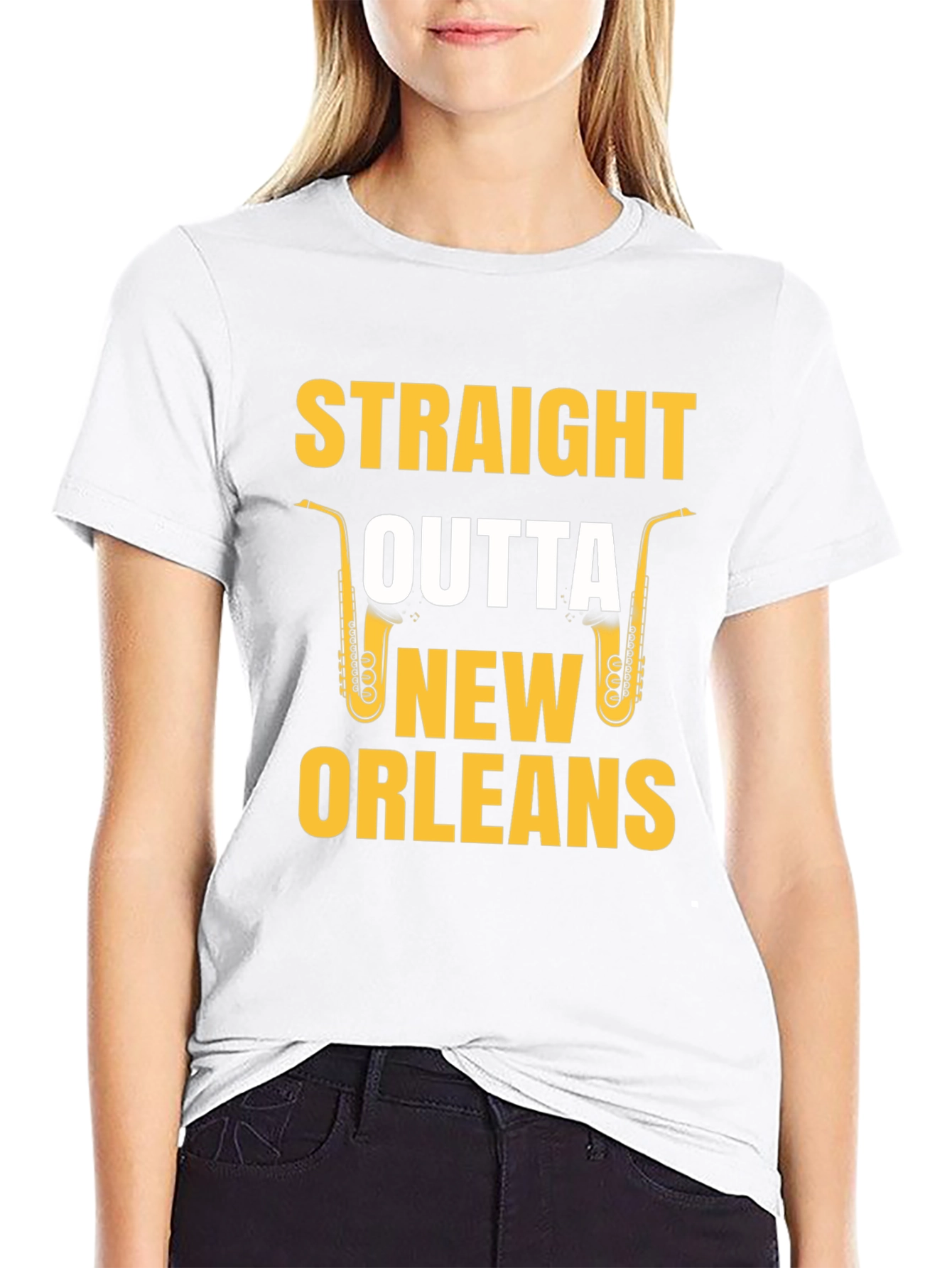 Straight Outta New Orleans Saxophone T-Shirt