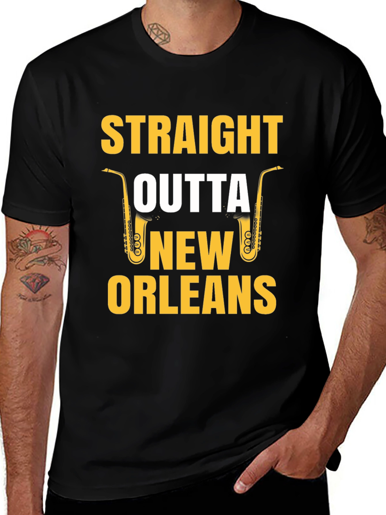 Straight Outta New Orleans Saxophone T-Shirt