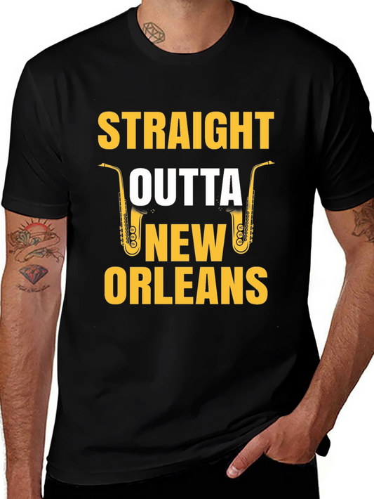 Straight Outta New Orleans Saxophone T-Shirt