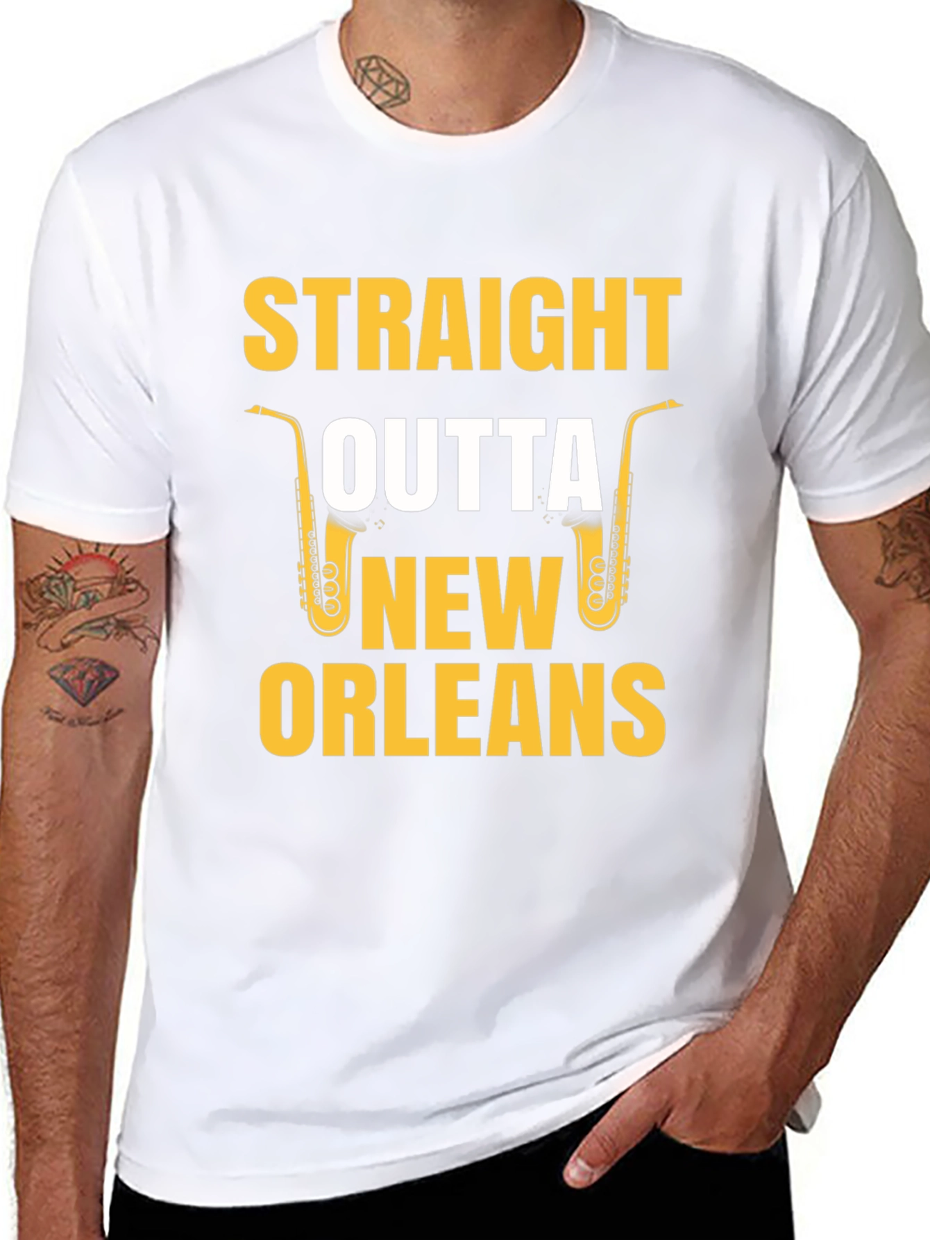 Straight Outta New Orleans Saxophone T-Shirt