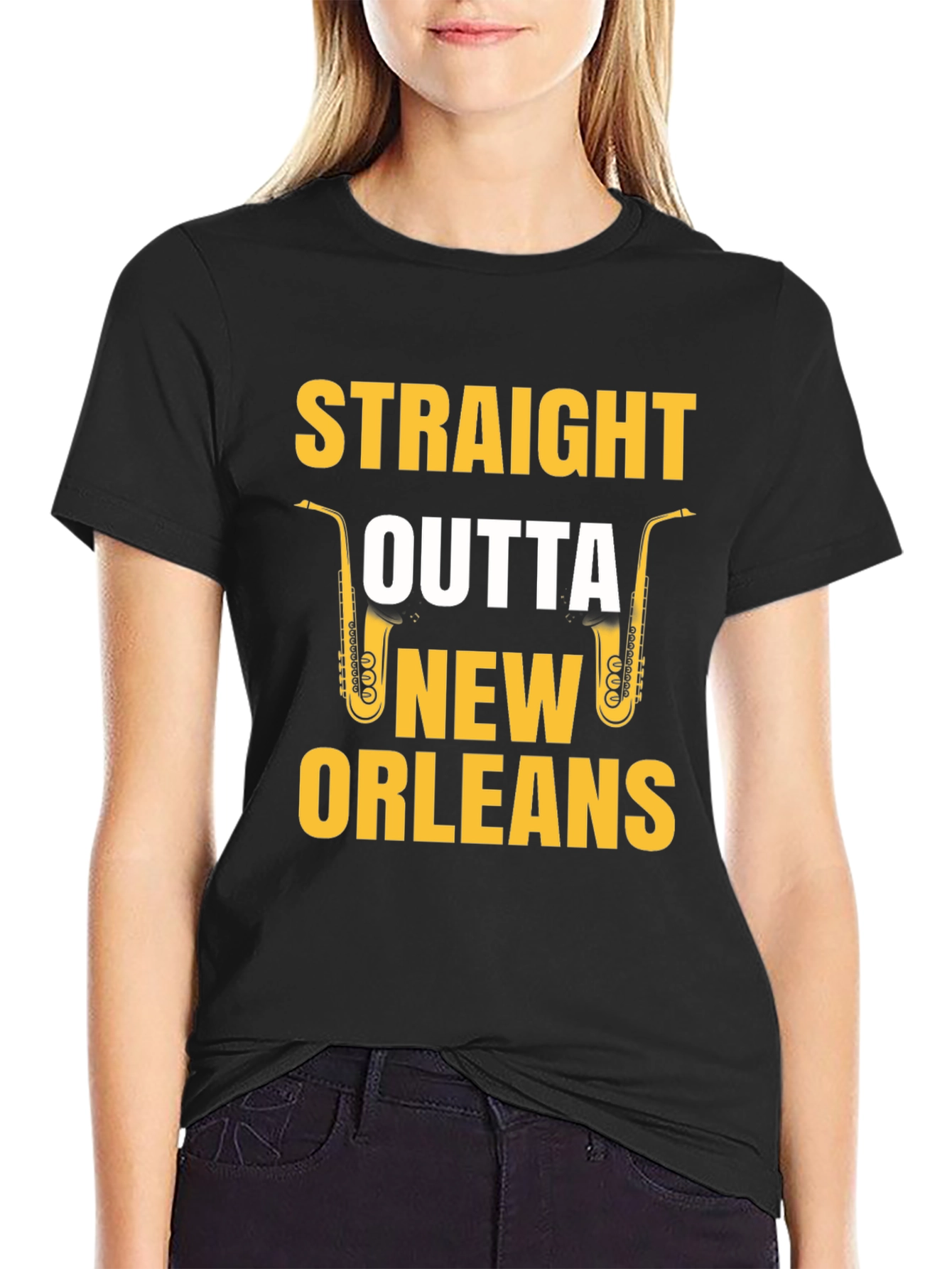 Straight Outta New Orleans Saxophone T-Shirt