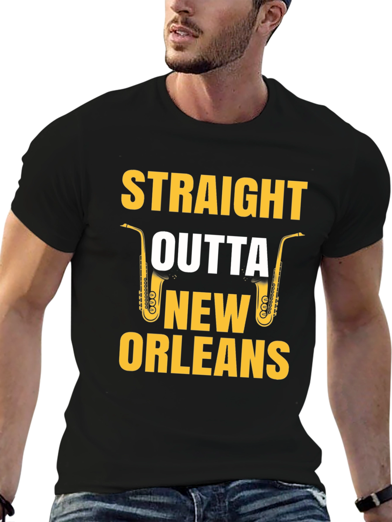 Straight Outta New Orleans Saxophone T-Shirt