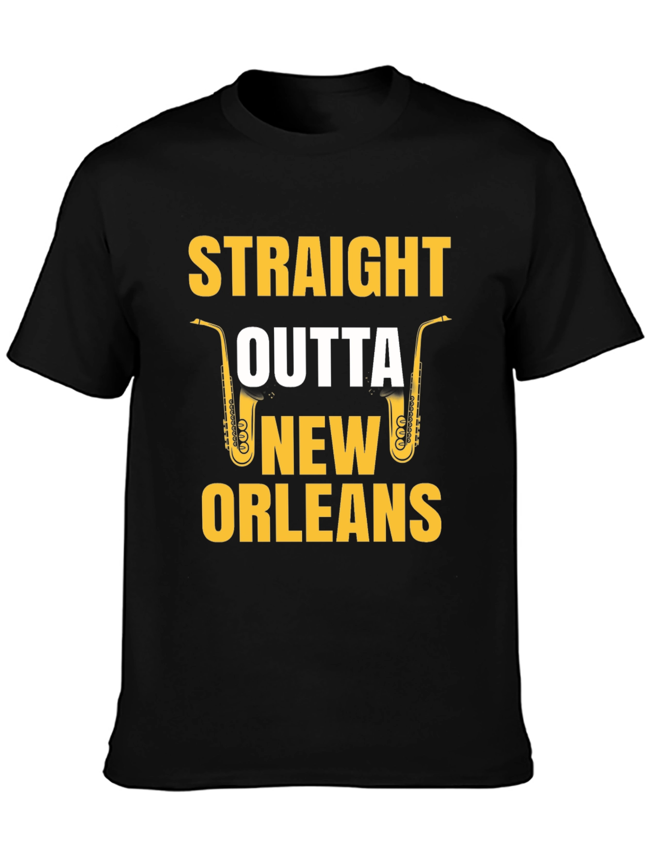 Straight Outta New Orleans Saxophone T-Shirt