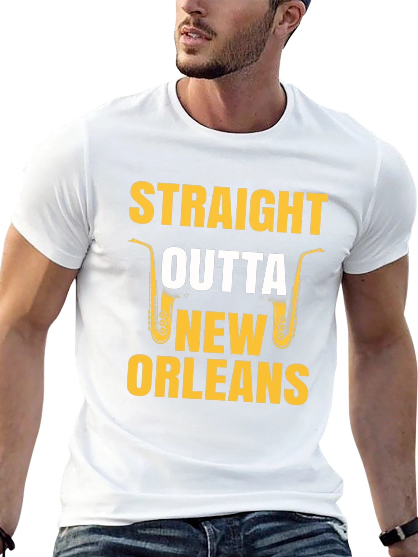 Straight Outta New Orleans Saxophone T-Shirt