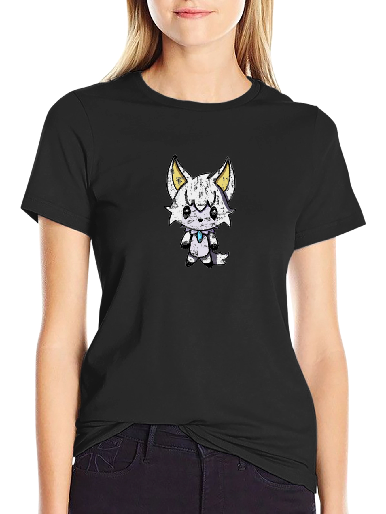 Cute Cartoon Fox Graphic T-Shirt