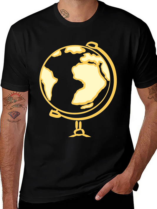 Globe Graphic Black T-Shirt