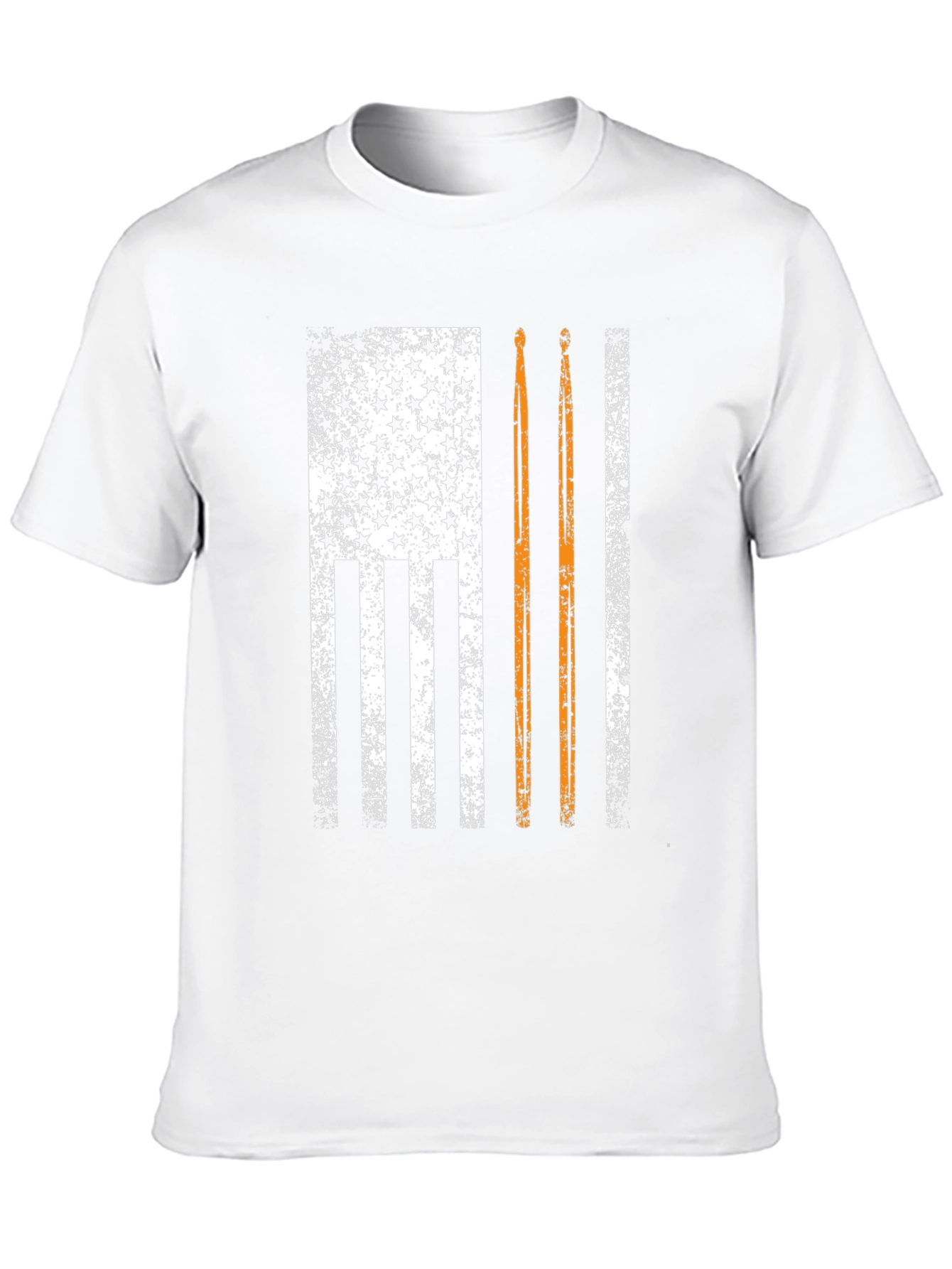 Distressed American Flag Drummer T-Shirt