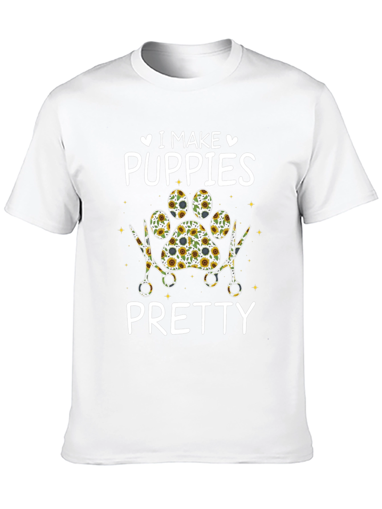 I Make Puppies Pretty T-Shirt Pet Groomer Tee