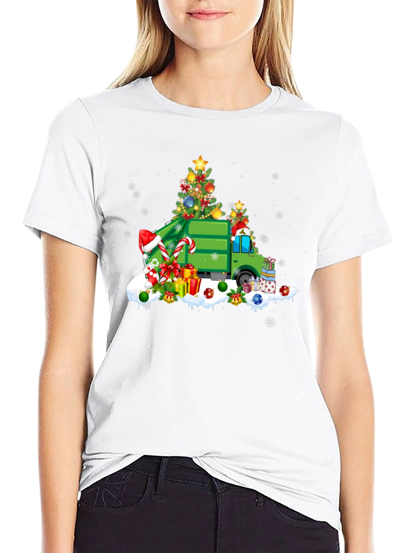 Christmas Garbage Truck T-Shirt
