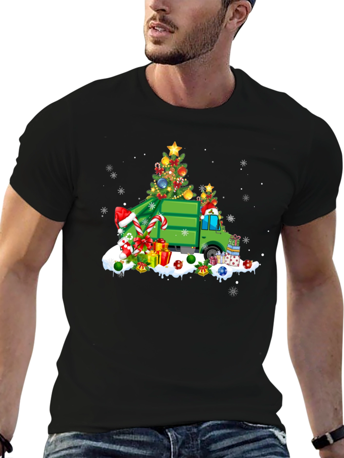 Christmas Garbage Truck T-Shirt