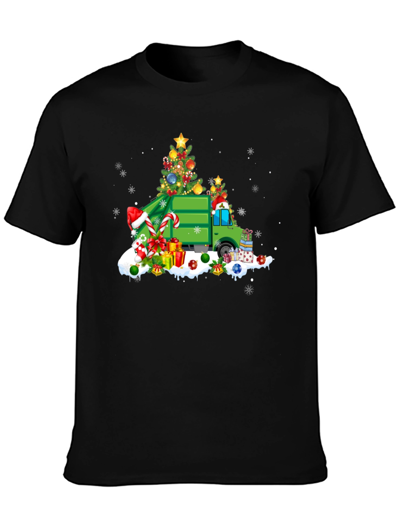 Christmas Garbage Truck T-Shirt