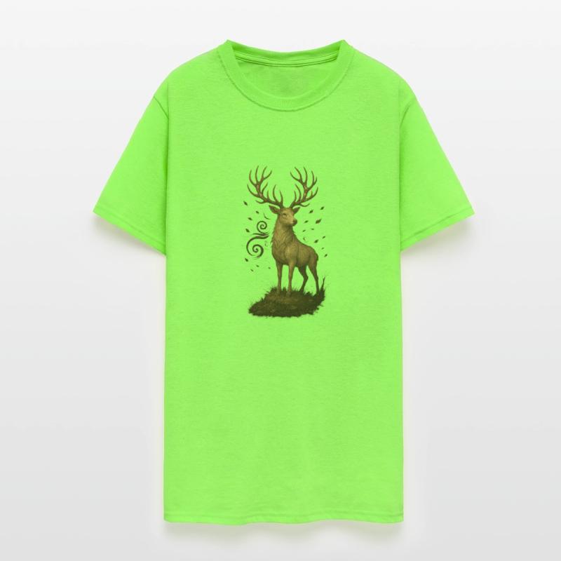 Sacred Forest Stag – Spiral-Horned Nature King