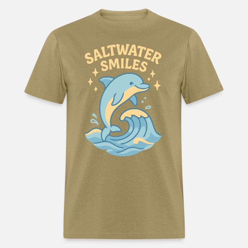 Saltwater Smiles | Cute Dolphin Wave Design