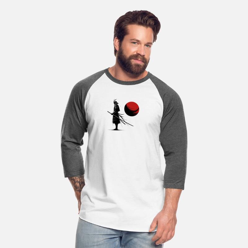 Samurai and red moon katana sword japan art 6