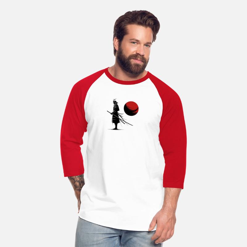 Samurai and red moon katana sword japan art 6