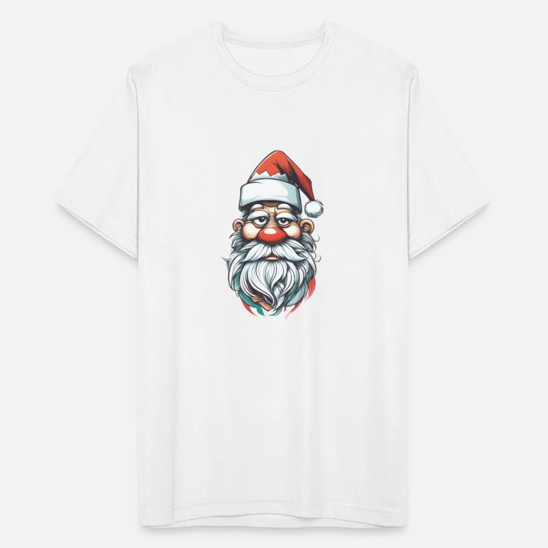 Santa Claus with Santa hat and red nose