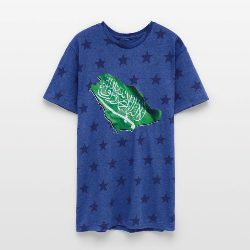 Saudi Arabia Flag in Saudi Arabia Map