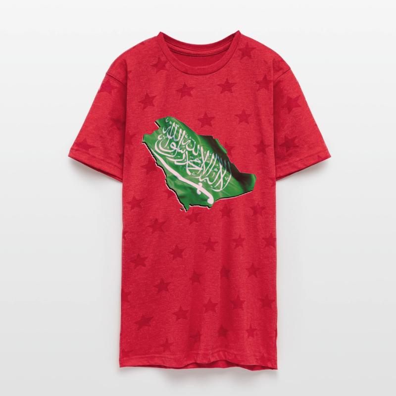 Saudi Arabia Flag in Saudi Arabia Map
