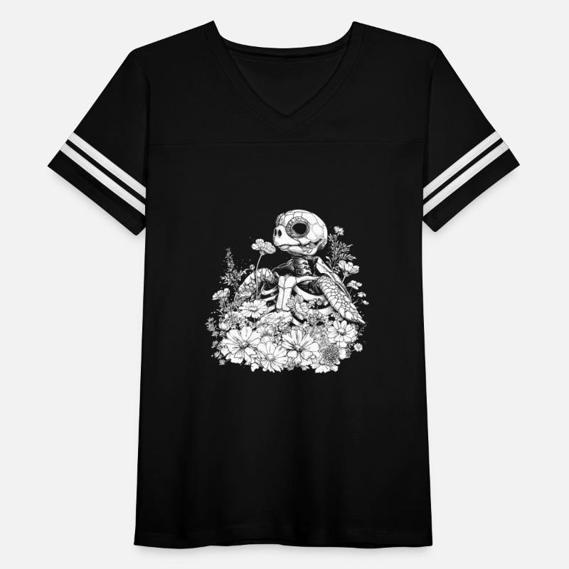 Sea Turtle Floral Skeleton Flower Animal
