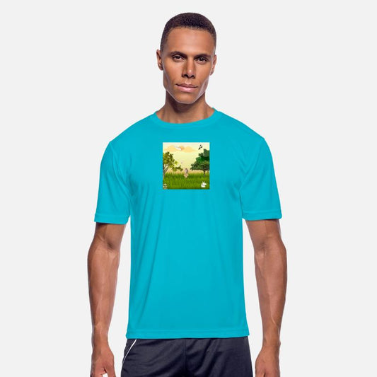 Serene Nature Girl with Wildlife Scene