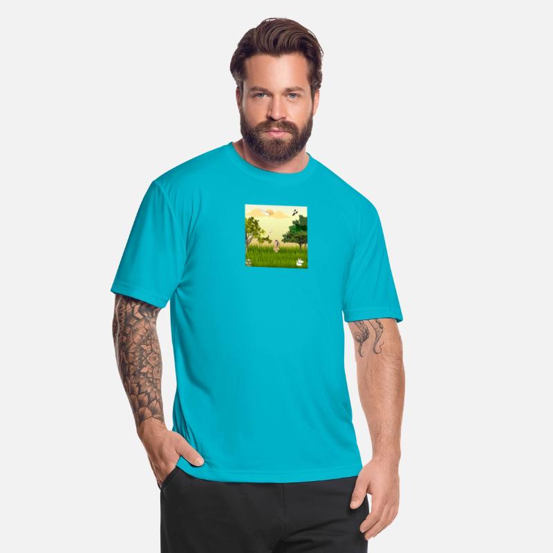 Serene Nature Girl with Wildlife Scene