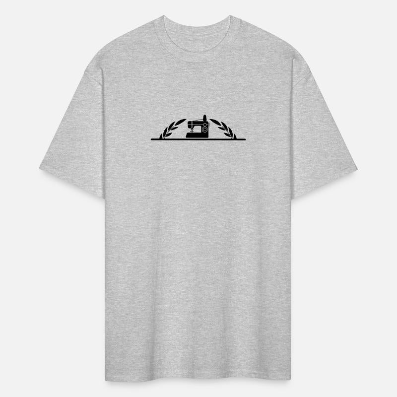 Sewing machine with half laurel wreath