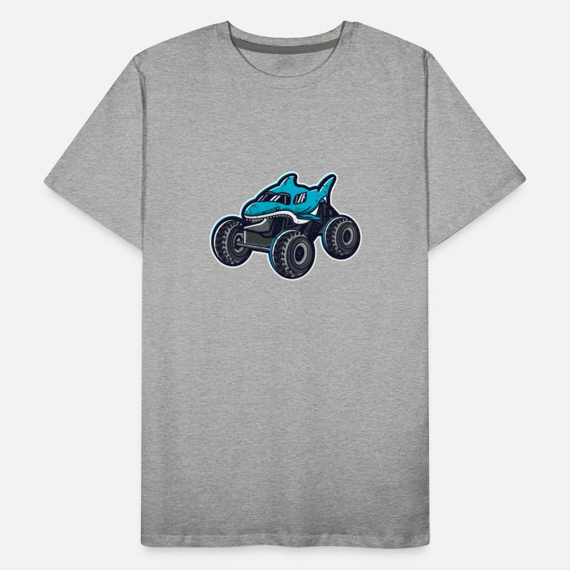 Shark Ocean Sea Wild Garage Car Monster Truck