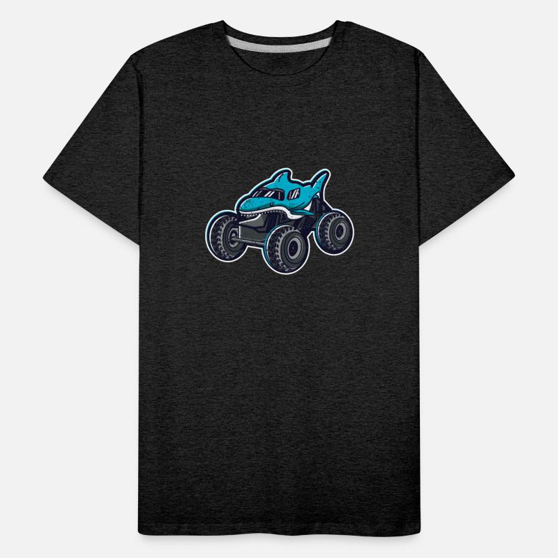 Shark Ocean Sea Wild Garage Car Monster Truck