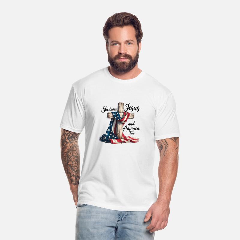 She Loves Jesus and America Too 4th of July