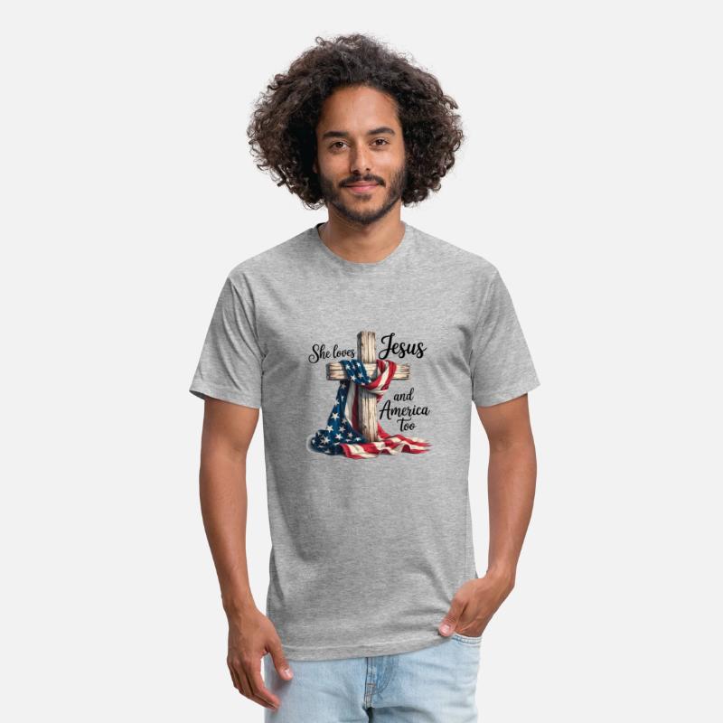 She Loves Jesus and America Too 4th of July