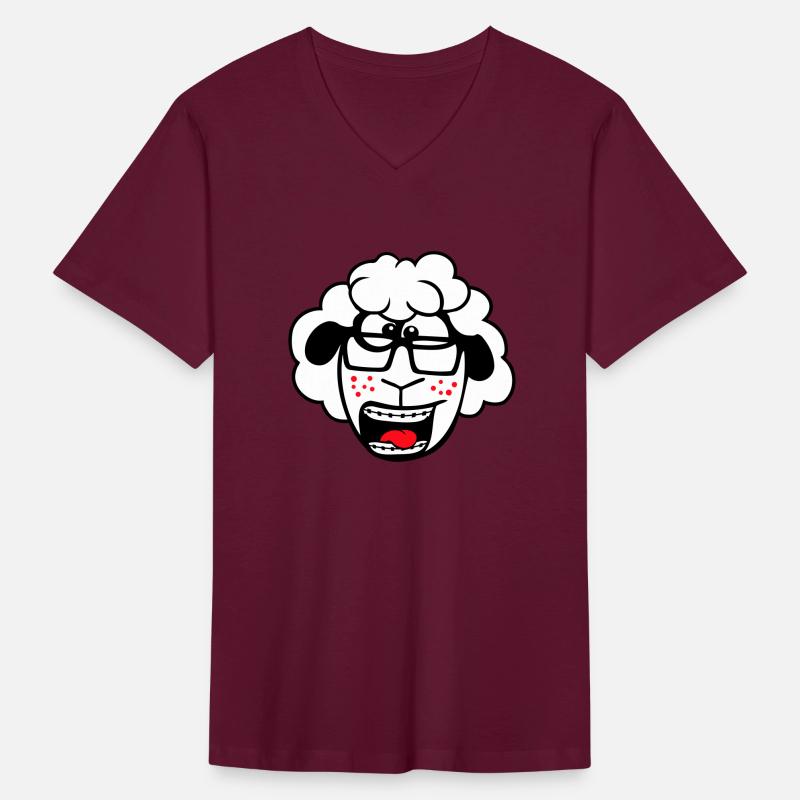 Sheep Nerd Horn-Rimmed Glasses Braces Geek Gamer