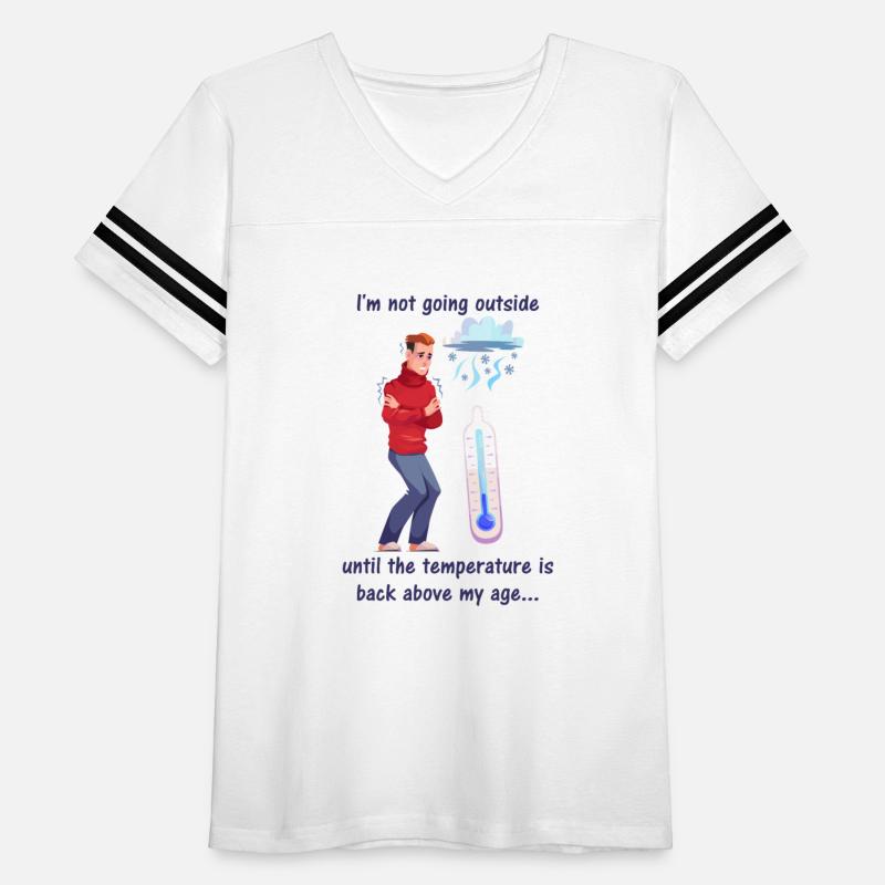 Shivering Man - Too Cold To Go Outside Humor Dark