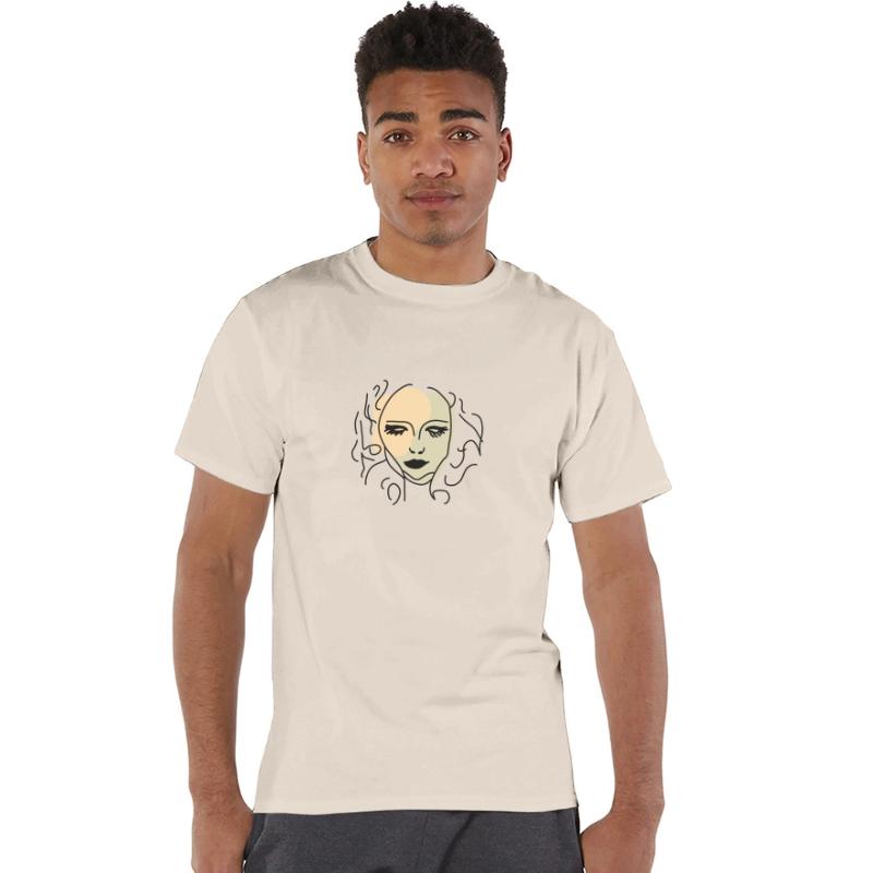 Silent Reflection Minimalist Face