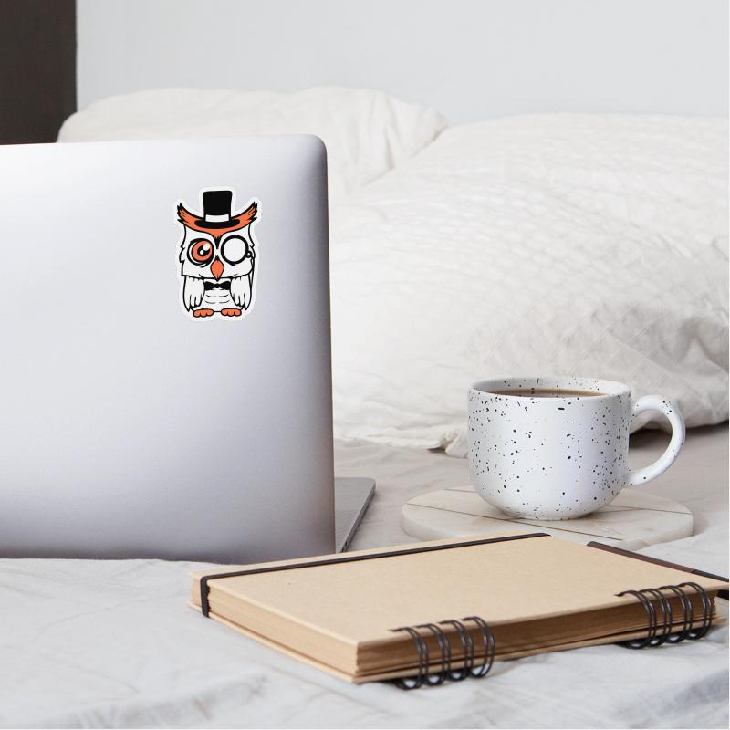 Sir owl top hat monocle glasses rich gentleman fun