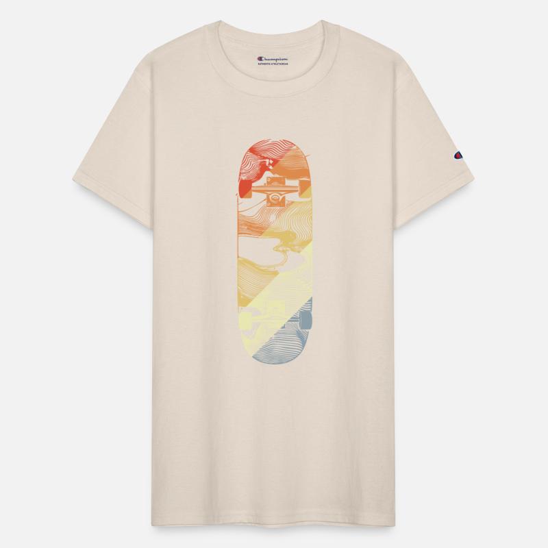 Skateboard Drawing Retro Style