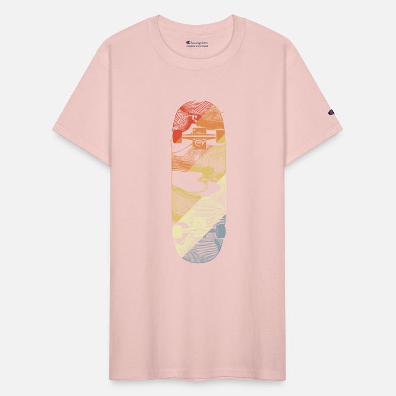 Skateboard Drawing Retro Style