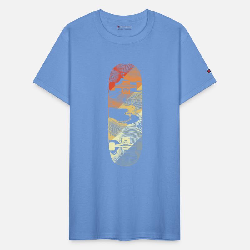 Skateboard Drawing Retro Style