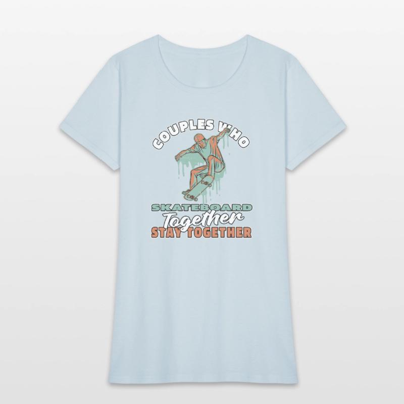 Skateboard Skater Couple