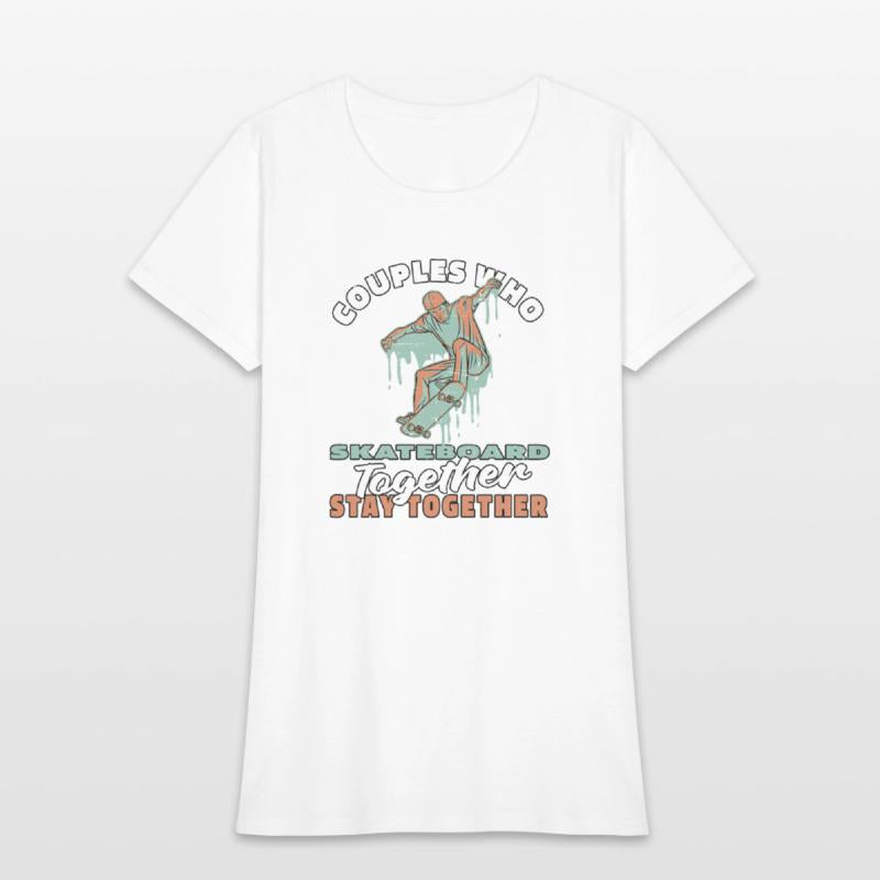 Skateboard Skater Couple