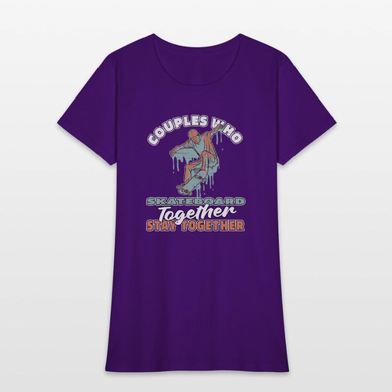 Skateboard Skater Couple