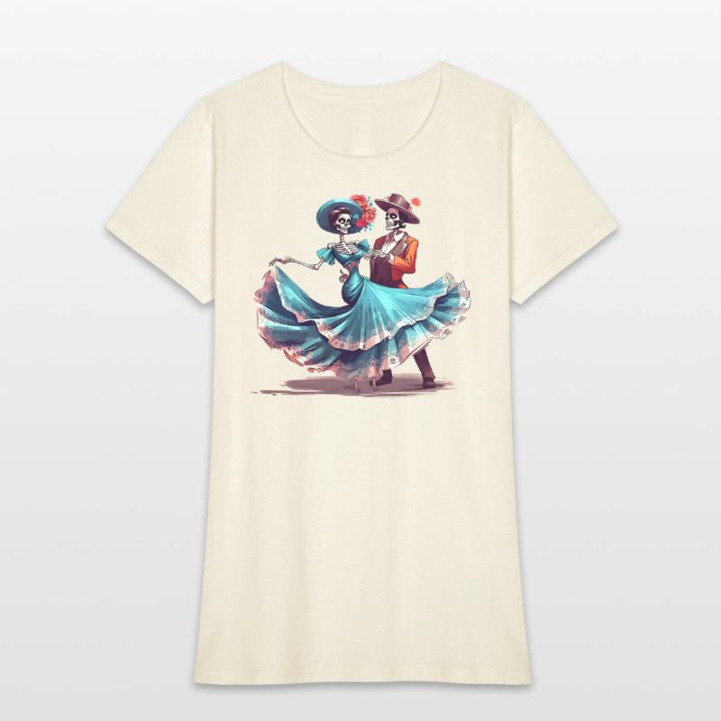 Skeletons Dancing on Mexican Day of the Dead