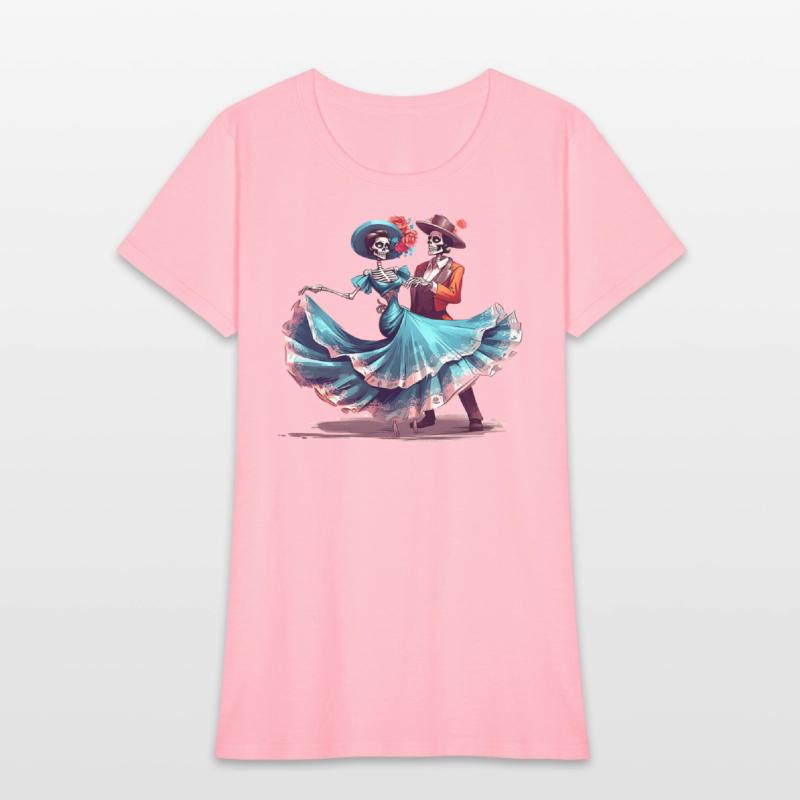 Skeletons Dancing on Mexican Day of the Dead