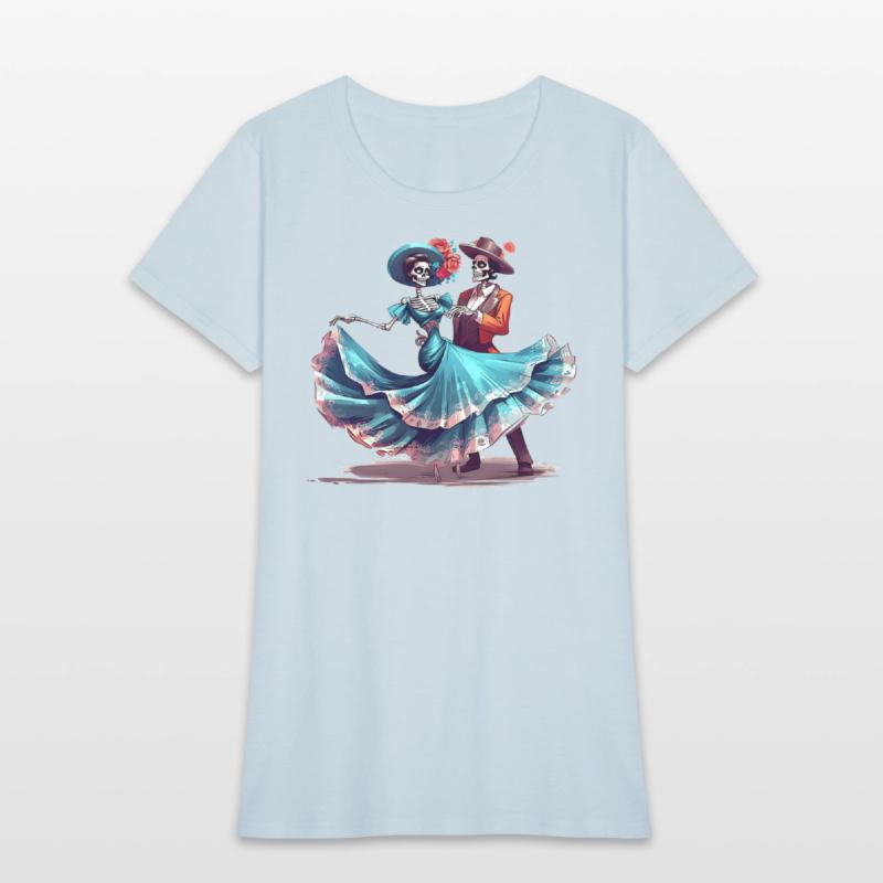 Skeletons Dancing on Mexican Day of the Dead