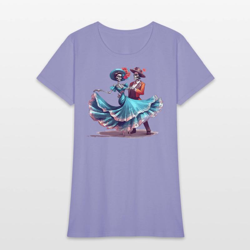 Skeletons Dancing on Mexican Day of the Dead