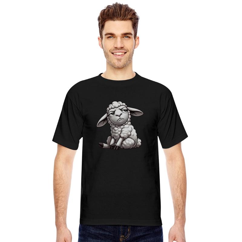 Skeptical Sheep Cartoon Comic Funny Look