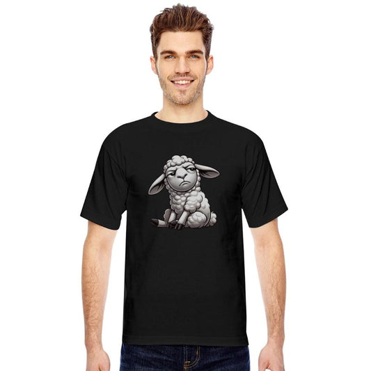 Skeptical Sheep Cartoon Comic Funny Look