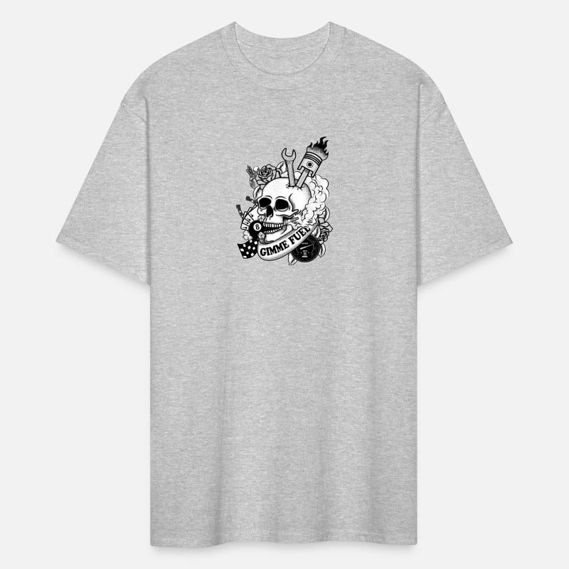 Skull and Smoke, Black and white - Gimme Fuel