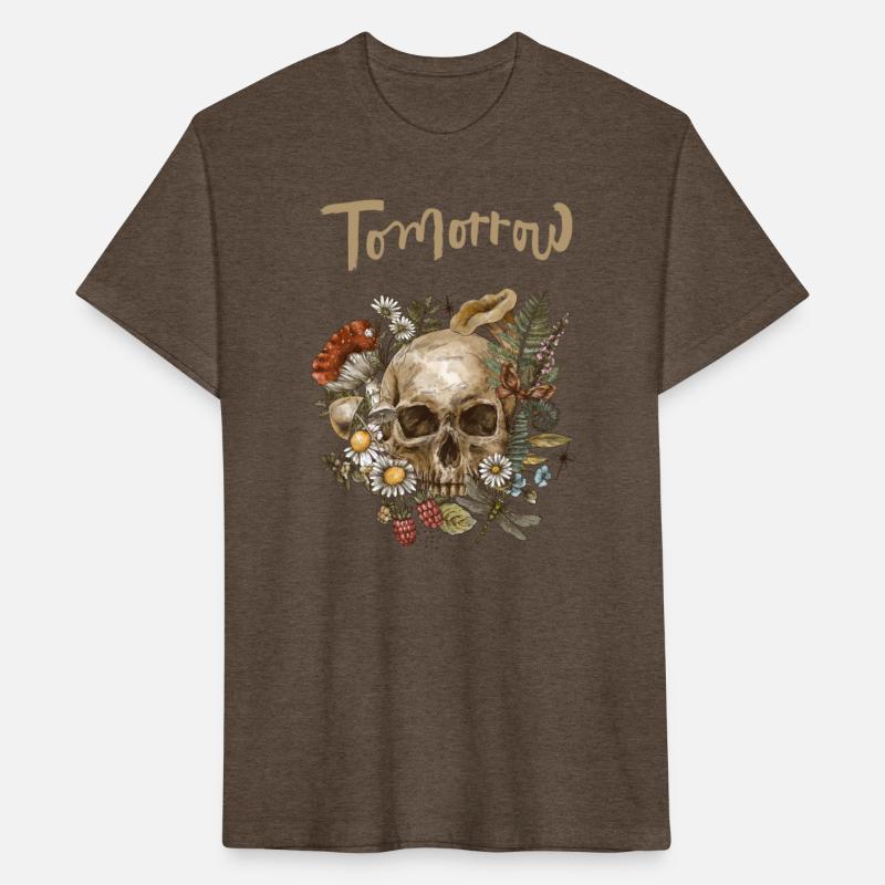 Skull Typography Digital Art Design